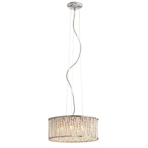 Home Decorators Collection 6 Light Polished Chrome Crystal Pendant