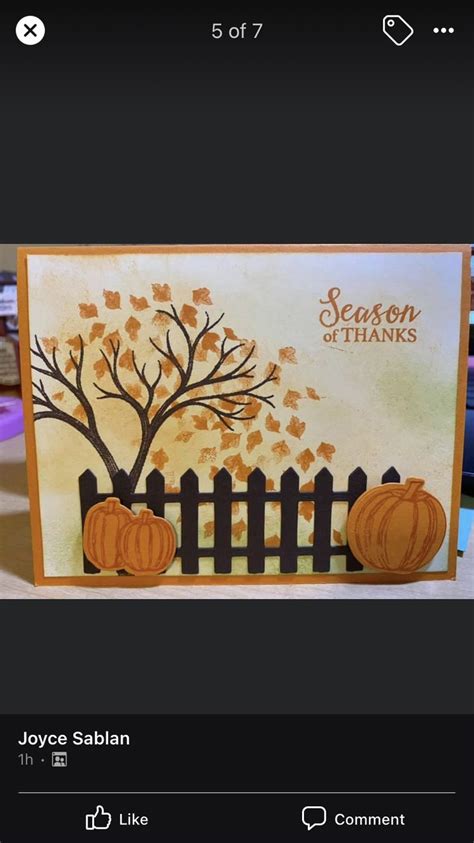 Pin By Kathy Filer On Cards Thanksgiving Fall Cards Handmade Fall