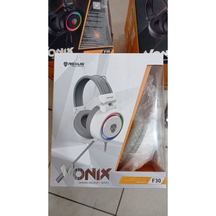 Jual REXUS HEADPHONE GAMING VONIX F30 WHITE RGB Shopee Indonesia