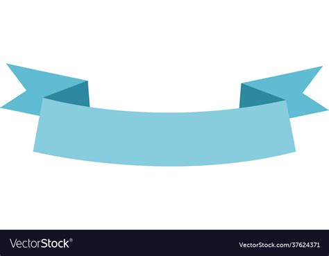 Skyblue ribbon banner Royalty Free Vector Image