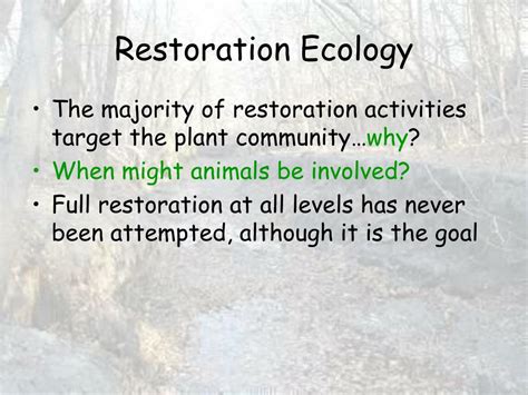 Ppt Restoration Ecology Powerpoint Presentation Free Download Id