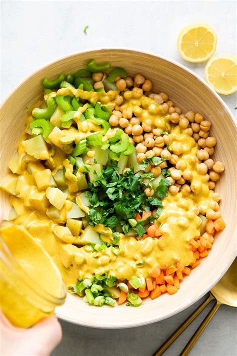 Curried Potato Salad With Chickpeas The Simple Veganista