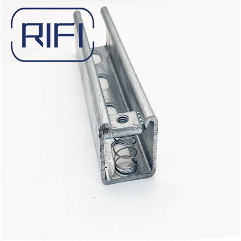 Hot Dipped Galvanised Heavy Duty 2 5mm 41X 41 Slotted And Solid C Channel Strut Channel And