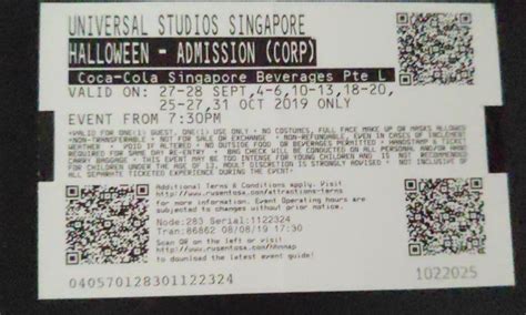 tickets for hhn 9