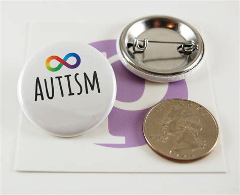 AUTISM Awareness Pin Back Button Set Of Four 1 25 Etsy