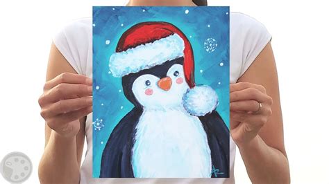 Easy Christmas Paintings On Canvas