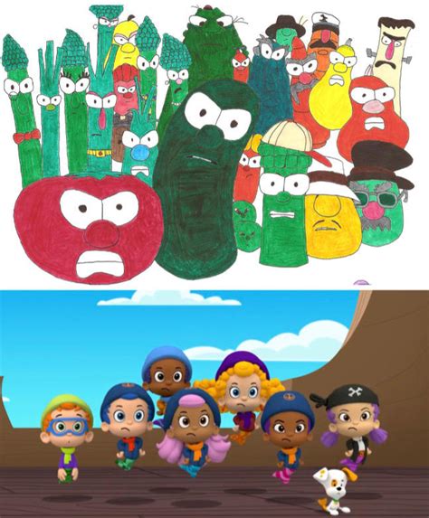 Bubble Guppies Vs Evil Veggietales By Cartoonsrule2020 On Deviantart
