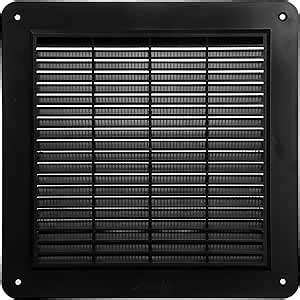 ECOPRO VENT 10 X 10 Inch Black Square Ventilation Grille With