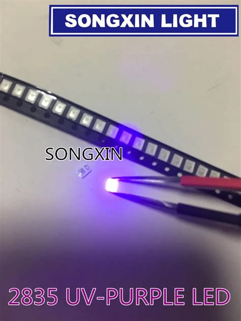 Pcs Diodes Smd Uv Led Purple Lamp Bead Nm