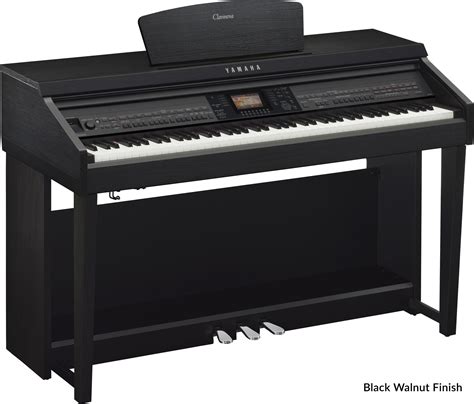 Yamaha CVP 701 Clavinova Digital Pianos In Polished Ebony Black