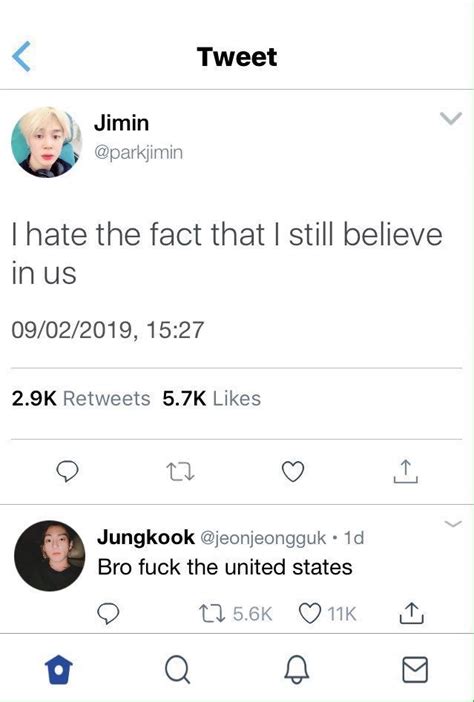 Pin by ilyrkive on BTS 방탄소년단 Bts tweet Bts memes Bts funny