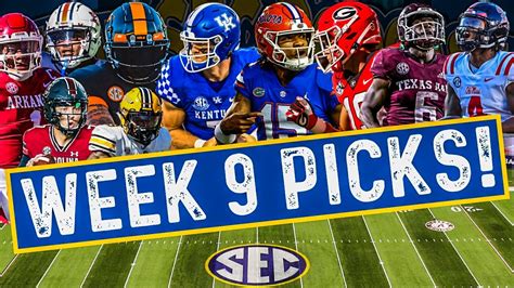 Week 9 Sec Football Predictions Win Big Sports