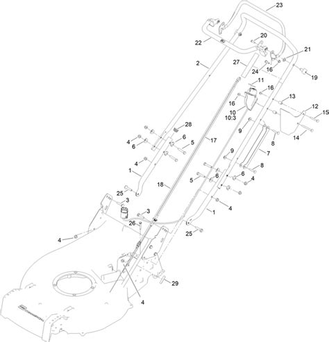 Toro Handle Assembly Lawn Turfcare Machinery Parts