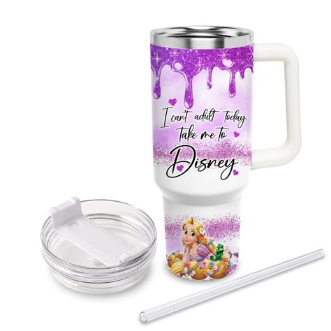 Rapunzel Disney Princess Cartoon Custom Stanley Quencher Oz Stainless