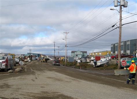 Photo: Road paving underway in Iqaluit | Nunatsiaq News