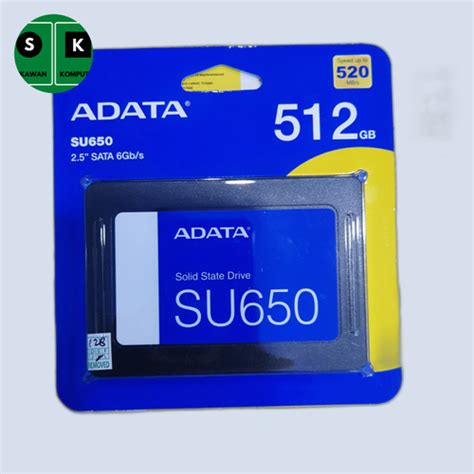 Jual SSD ADATA SU 650 512 GB I Ssd Laptop Internal Kota Surabaya