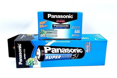 Pilas Panasonic Hyper V Caja Doble Aa Triple Aaa Unid Cuotas