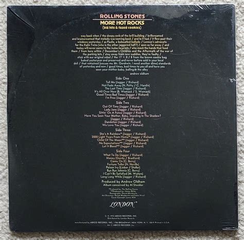 Popsike ROLLING STONES MORE HOT ROCKS VINYL LP SEALED 1st PRESS