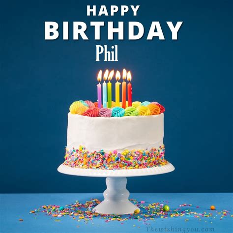 Hd Happy Birthday Phil Cake Images And Shayari