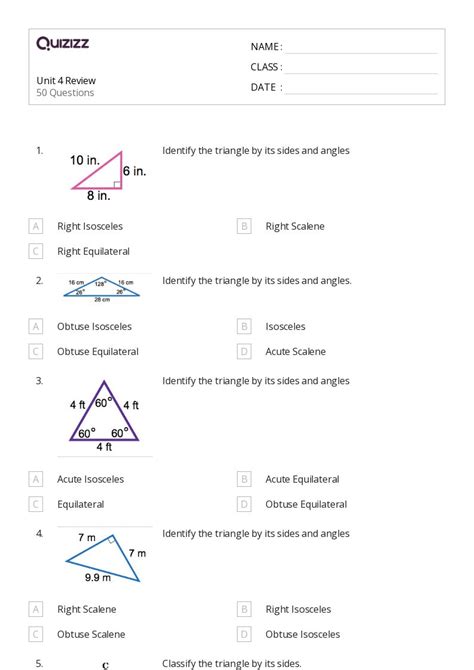 50 Congruency In Isosceles And Equilateral Triangles Worksheets For