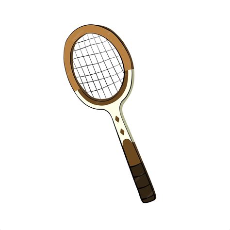 tennis racket drawing 2