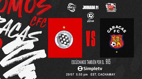 En Vivo Mineros De Guayana Vs Caracas Fc Jornada Liga Futve