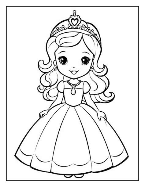 Princesa Desenho Colorir Imagens Download Grátis no Freepik Entre na