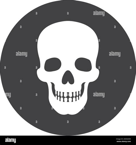 Human Skull Bone Icon Vector Illustration Design Stock Vector Image