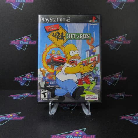 The Simpsons Hit Run Reg Card PS2 PlayStation 2 AD Complete CIB