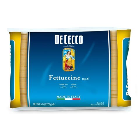 4 Packs De Cecco Pasta Fettuccine 5 Pound