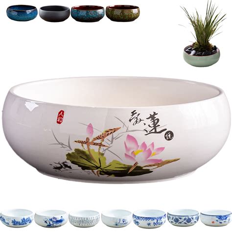 Lotus Bowl Planter, Lotus Bowls for Planting in Water Indoors, Bonsai