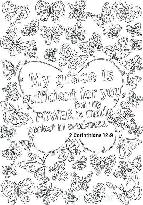 Bible Verse Coloring Page Free Printable