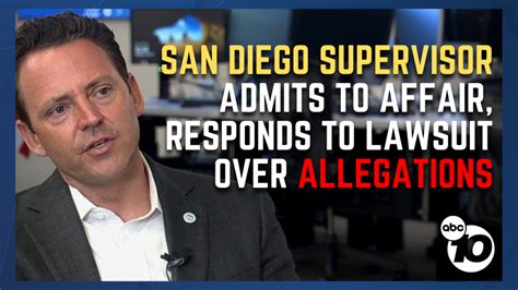 San Diego Supervisor Nathan Fletcher Accused Of Sexual Assault And Harassment Admits To Affair