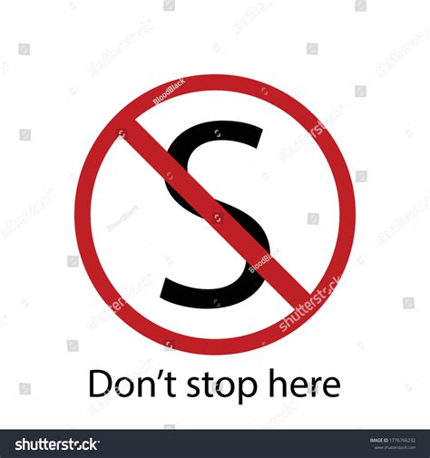 Dont Turn Stop Sign Icon On Stock Vector (Royalty Free) 1776766232