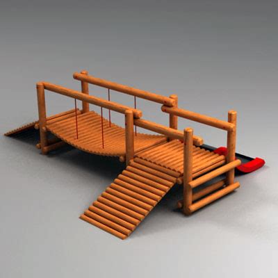 3d bridge playground play model