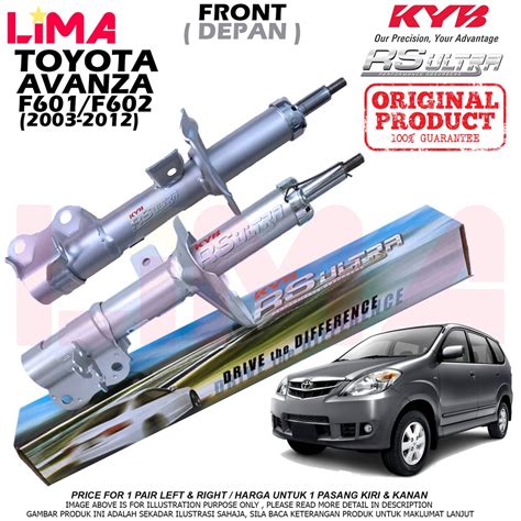 Pair Toyota Avanza F F Front Shock Absorber Rs Ultra Heavy