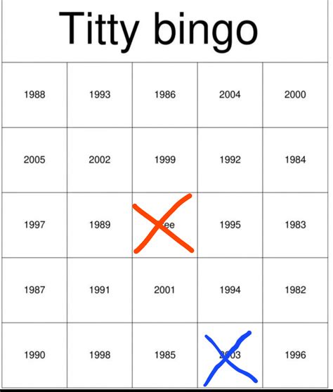 Send Tits And Help Me Complete Bingo R Tittypicrequesting