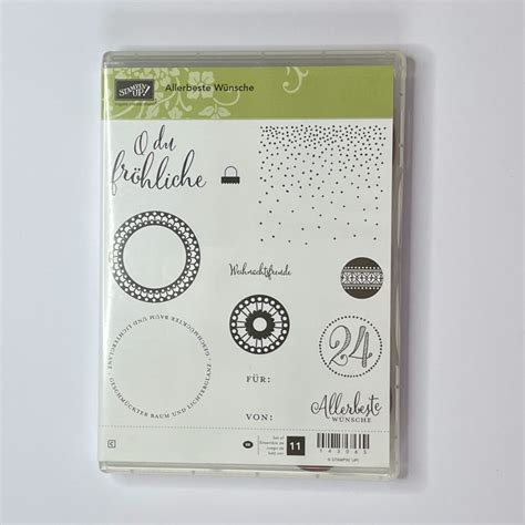 Allerbeste W Nsche Gebrauchtes Set Stempel Und Framelits Von Stampin