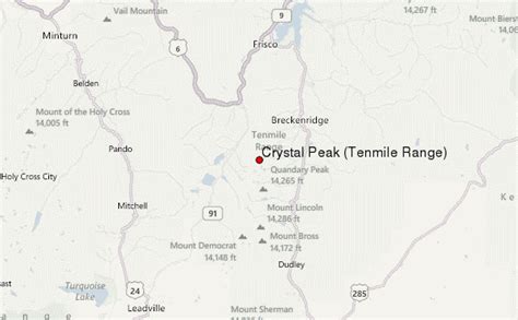 Crystal Peak Tenmile Range Mountain Information