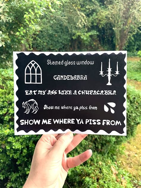 Stained Glass Window Candelabra Eat My Ass Like A Chupacabra Etsy