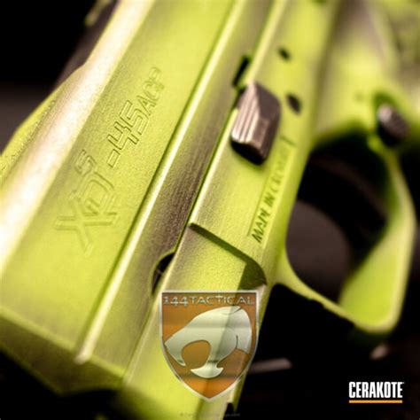 Springfield Xds Handgun In A Custom Distressed Cerakote Finish By Web