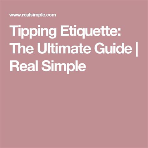 The Ultimate Guide To Tipping Etiquette In Every Situation—and When Not