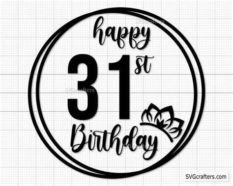 31st Birthday Svg Png 31st Svg Aged To Perfection Svg 31 Etsy