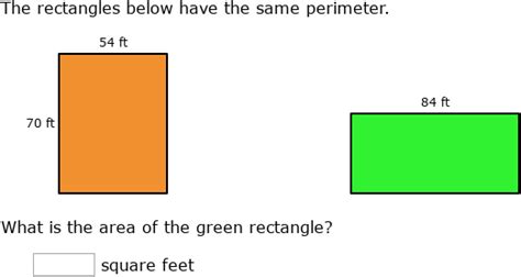 Ixl Relationship Between Area And Perimeter Find The Area Th