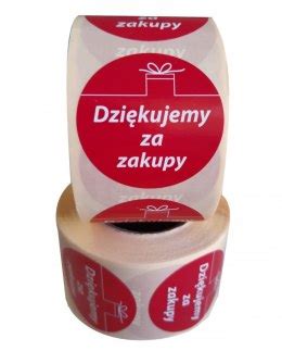 Etykiety Dzi Kujemy Za Zakupy Sklep Kolgraf Shop