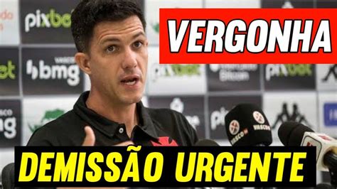 Barbieri Demitido Time Sem Vergonha Derrota Humilhante Do Vasco Para