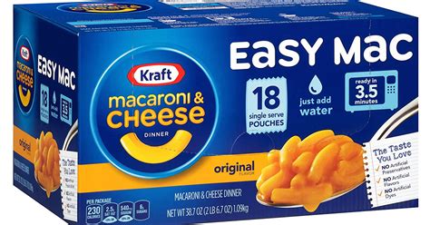 Kraft Easy Mac 18-Pack Just $5.98 on Amazon (Only 33¢ Per Serving)