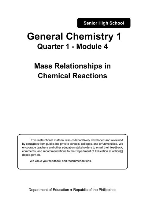 Solution Generalchemistry Q Mod Mass Rel In Chem Rxn Version