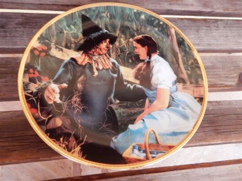 1988 Hamilton Collection Dorothy Meets A Scarecrow Limited Edition Plate The Wizard Of Oz