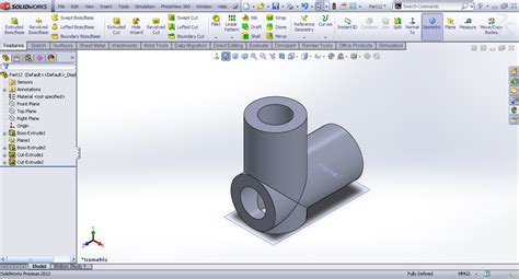 Tutorial Modeling Center Block Universal Joint In Solidworks